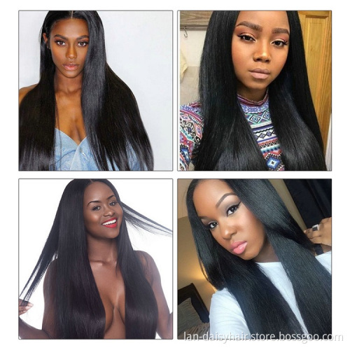 LAN DAISY No Shedding No Tangle 100% Real Human Hair Bundles Silky Straight Wave Hair